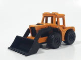 1999 Subway Matchbox Shovel Nose Tractor Dark Yellow Orange Die Cast Toy Car Construction Equipment Front End Loader Vehicle