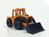 1999 Subway Matchbox Shovel Nose Tractor Dark Yellow Orange Die Cast Toy Car Construction Equipment Front End Loader Vehicle