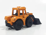 1999 Subway Matchbox Shovel Nose Tractor Dark Yellow Orange Die Cast Toy Car Construction Equipment Front End Loader Vehicle