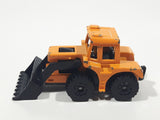 1999 Subway Matchbox Shovel Nose Tractor Dark Yellow Orange Die Cast Toy Car Construction Equipment Front End Loader Vehicle