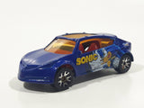 2005 Matchbox Sonic X Pontiac Piranha Dark Blue Die Cast Toy Car Vehicle