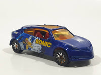 2005 Matchbox Sonic X Pontiac Piranha Dark Blue Die Cast Toy Car Vehicle