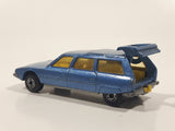Vintage 1979 Lesney Matchbox Superfast No. 12 Citroen CX Blue Die Cast Toy Car Vehicle with Opening Rear Door