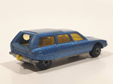 Vintage 1979 Lesney Matchbox Superfast No. 12 Citroen CX Blue Die Cast Toy Car Vehicle with Opening Rear Door