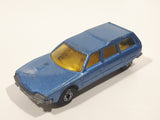 Vintage 1979 Lesney Matchbox Superfast No. 12 Citroen CX Blue Die Cast Toy Car Vehicle with Opening Rear Door