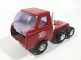 Vintage Buddy L Texaco Semi Tractor Truck Red Pressed Steel Die Cast Toy Car Vehicle Made in Japan