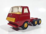 Vintage Tonka Semi Tractor Truck Red and Yellow Pressed Steel Die Cast Toy Car Vehicle