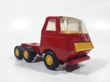 Vintage Tonka Semi Tractor Truck Red and Yellow Pressed Steel Die Cast Toy Car Vehicle