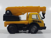 Vintage Tonka Picker Crane Utility Truck Yellow Pressed Steel and Plastic Die Cast Toy Car Vehicle Made in Hong Kong
