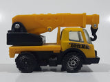 Vintage Tonka Picker Crane Utility Truck Yellow Pressed Steel and Plastic Die Cast Toy Car Vehicle Made in Hong Kong