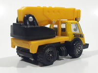 Vintage Tonka Picker Crane Utility Truck Yellow Pressed Steel and Plastic Die Cast Toy Car Vehicle Made in Hong Kong