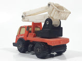 Vintage Tonka Picker Bucket Utility Truck Orange Pressed Steel and Plastic Die Cast Toy Car Vehicle Made in Hong Kong