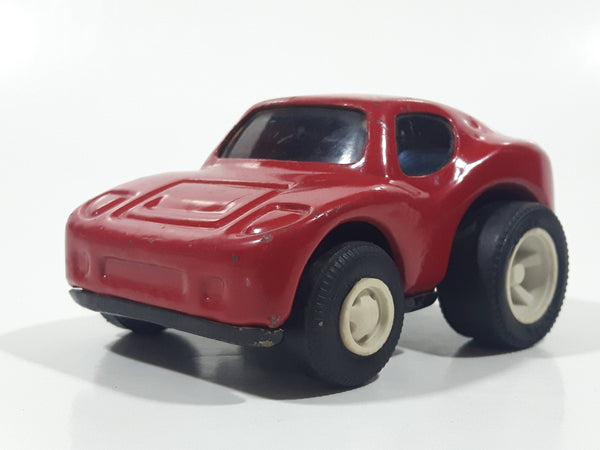 Vintage Tonka Minis Wide Body Stubby Red Pressed Steel Die Cast Toy Car Vehicle Made in Japan