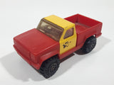 Vintage 1978 Tonka Pickup Truck Red and Yellow Plastic Pressed Steel Die Cast Toy Car Vehicle