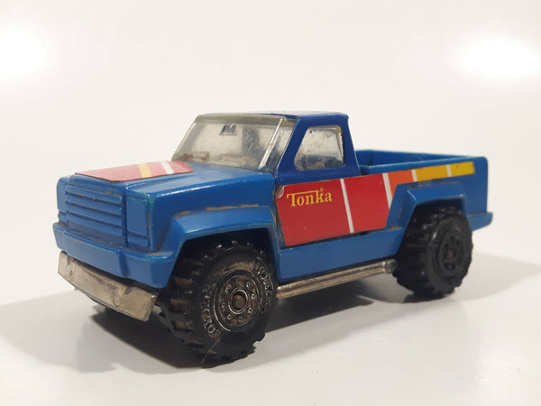 Vintage 1978 Tonka Pickup Truck Blue Plastic Pressed Steel Die Cast Toy Car Vehicle