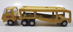 Vintage Tonka Auto Transport Car Carrier Truck Yellow Pressed Steel Die Cast Toy Car Vehicle