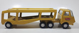 Vintage Tonka Auto Transport Car Carrier Truck Yellow Pressed Steel Die Cast Toy Car Vehicle