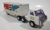 Vintage Buddy L Pepsi Semi Transport Truck White Pressed Steel Die Cast Toy Car Vehicle