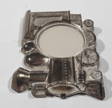 Vintage Train Engine Locomotive Shaped Metal Photo Picture Frame