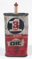 Vintage 3 In 1 Household Oil Tin Metal Handy Oiler Container 85 mL