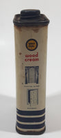 Vintage Gold Seal Wood Cream Free Sample 25 Cents 4 1/8" Tall Tin Metal Container 4 Fluid Ounces