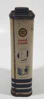 Vintage Gold Seal Wood Cream Free Sample 25 Cents 4 1/8" Tall Tin Metal Container 4 Fluid Ounces