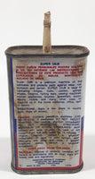 Vintage Super Seal Gunk Liquid Wrench Super Oil The Premium Household Oil 4 1/4" Tall Tin Metal Container 4 Fluid Ounces (118 mL)