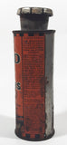 Rare Antique X Laboratories HX Liquid Repairs Leaky Radiator Orange 6 1/4" Tall Tin Metal Container 75 Cents Size For Fords Chevrolets Etc.