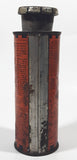 Rare Antique X Laboratories HX Liquid Repairs Leaky Radiator Orange 6 1/4" Tall Tin Metal Container 75 Cents Size For Fords Chevrolets Etc.