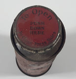 Rare Antique X Laboratories HX Liquid Repairs Leaky Radiator Orange 6 1/4" Tall Tin Metal Container 75 Cents Size For Fords Chevrolets Etc.