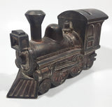 Vintage Heavy Metal Train Engine Locomotive 6" Long Coin Bank