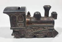 Vintage Heavy Metal Train Engine Locomotive 6" Long Coin Bank