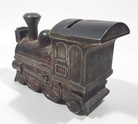 Vintage Heavy Metal Train Engine Locomotive 6" Long Coin Bank