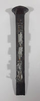 Vintage Railroad Spike with Metal Train Cars On Track 6 3/4" Long