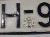 Vintage Western Germany Local Official AMT Fur Verkehr Hamburg Metal Vehicle License Plate Tag HH - 9391