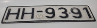 Vintage Western Germany Local Official AMT Fur Verkehr Hamburg Metal Vehicle License Plate Tag HH - 9391