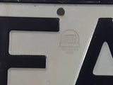 Vintage Western Germany Long Metal Vehicle License Plate Tag NEA - S 93