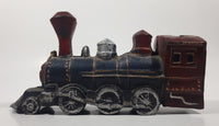 Vintage Train Engine Locomotive Cast Iron Coin Bank 8" Long