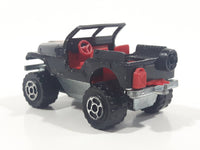 Majorette Jeep CJ 4x4 No. 290 & No. 244 Black 1/54 Scale Die Cast Toy Car Vehicle