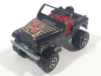 Majorette Jeep CJ 4x4 No. 290 & No. 244 Black 1/54 Scale Die Cast Toy Car Vehicle
