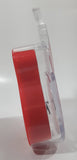 1982 - 2008 Mickey Mouse Cello Bass Violin Fiddle Shaped Clear and Red 6 1/2" Tall Plastic Clock