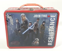 2017 Star Wars The Last Jedi Join The Resistance Embossed Tin Metal Lunch Box