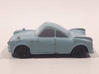Disney Pixar Cars Light Blue Green Car Mini PVC Hard Rubber Toy Car Vehicle