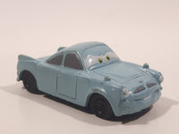 Disney Pixar Cars Light Blue Green Car Mini PVC Hard Rubber Toy Car Vehicle