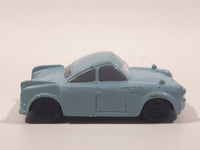 Disney Pixar Cars Light Blue Green Car Mini PVC Hard Rubber Toy Car Vehicle