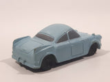 Disney Pixar Cars Light Blue Green Car Mini PVC Hard Rubber Toy Car Vehicle