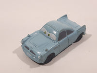 Disney Pixar Cars Light Blue Green Car Mini PVC Hard Rubber Toy Car Vehicle