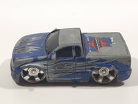 2002 Hot Wheels Hot Tunerz Chevy S10 Truck Metalflake Blue Die Cast Toy Car Vehicle