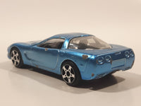 Maisto '97 Chevrolet Corvette Metallic Light Blue Die Cast Toy Car Vehicle