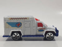 2002 Matchbox Ambulance White Die Cast Toy Emergency Rescue Vehicle McDonald's Happy Meal